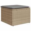 Vidaxl 8-Cz. Gartenmöbel-Set mit Kissen, Beige, Polyrattan