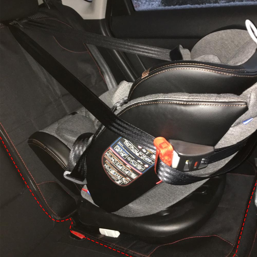 With Storage Bag Anti Scratch Oxford PU Leather Child Safety Seat Mat Car Seat Protective Cover Anti-Slip Pad For Baby Kids