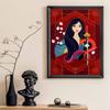 Full Round Diamond Painting Princess Hua Mulan Art Rhinestone Picture Mosaic DIY 5D Cross Stitch Embroidery Home Decoration