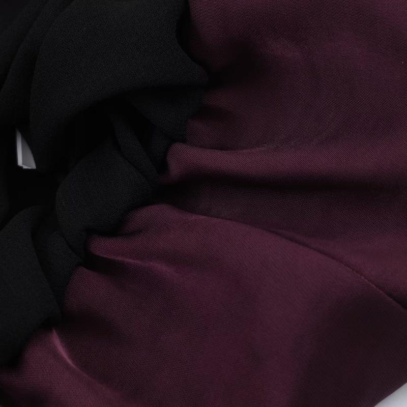 European American 2025 Winter Fashion Casual Silk Satin Balloon Fit Shirt