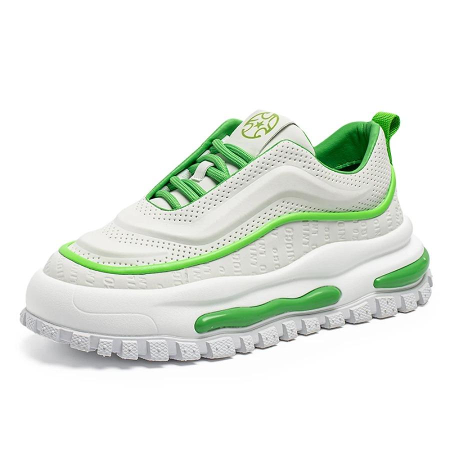 2025 Sklisikre herre fritidssportssko i stor størrelse øker tykksålede vulkaniserte sko vår og høst ny stil sko menn