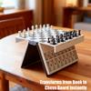 The Chess Book - 3D Printed Portable Chess Set | Book-Shaped Board Game with Storage New