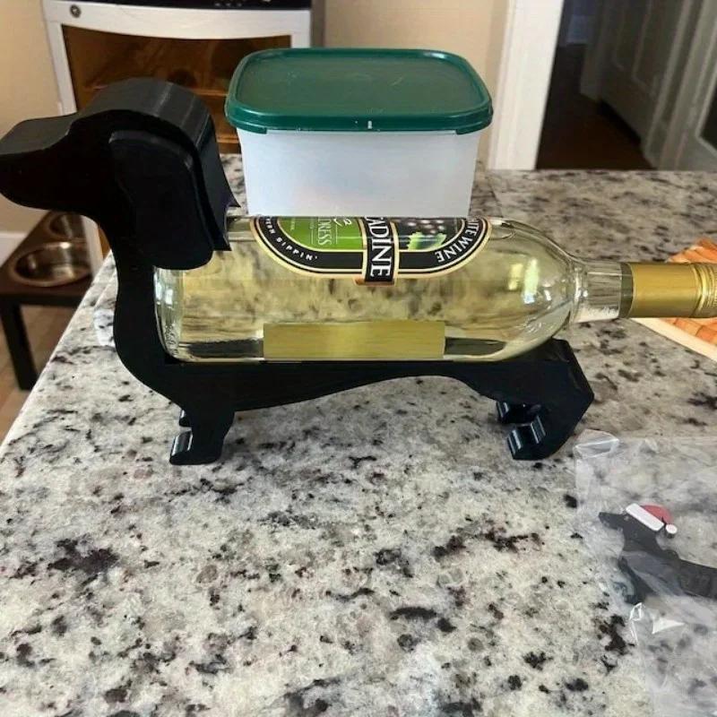 Personalized Creative Decoration Sausage Dog Red Wine Bottle Holder Adds Fun To Your Home Bar
