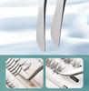 High-Precision Stainless Steel Blooming Eyelash Tweezers for Technicians