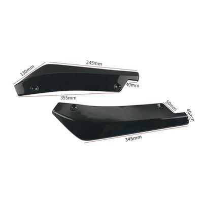 Pair Universal Car Front Rear Bumper Strip Lip Spoiler Diffuser Splitter Scratch Protector 44.5cm Winglets Side Skirt Extension