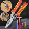 Versatile Wire Stripping Pliers With Electricity Measurement 8-In-1 Crimping Pliers Voltage Tester Cable Cutting Scissors