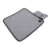 Portable Heated Seat Cushion Canvas USB Adjustable Heating Stadium Seat Pad for Outdoor Camping