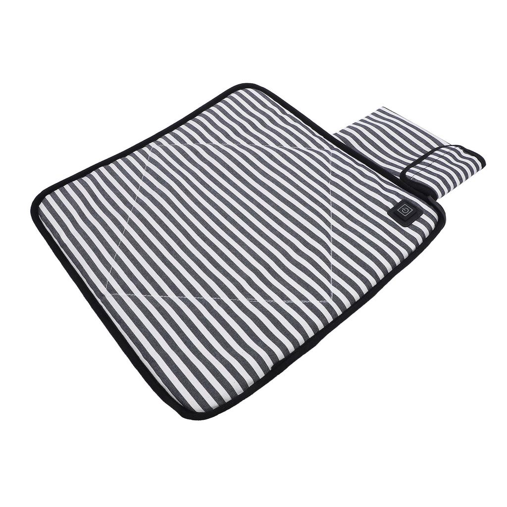 Portable Heated Seat Cushion Canvas USB Adjustable Heating Stadium Seat Pad for Outdoor Camping