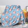 Cute Pig Pink Fleece Blanket Soft Warm Bedroom Throw Blanket On Bed Sofa Bedding Travel Sherpa Blankets for Adult Kids Quilt