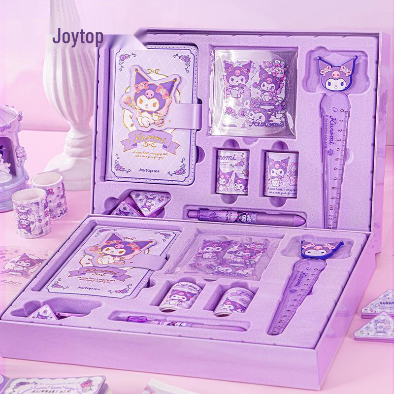 Sanrio Kuromi Planner Gift Box: Elegant Magnetic Notebook for Children's Birthday (June 1st)