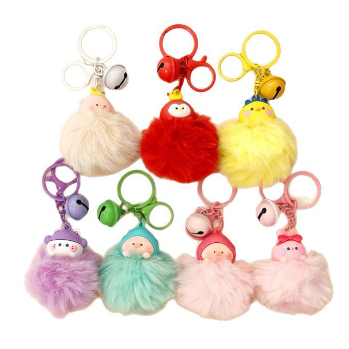 Kuromi Sanrio Cartoon Doll Keychain: Furball Backpack & Car Pendant for Best Friends
