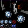 2025 Hot 2PCS Car Welcome Light Door Logo Lamp For Volkswagen Golf MK4 MK6 MK7 Jetta Touareg Beetle Passat Polo Tiguan SR36 Acce