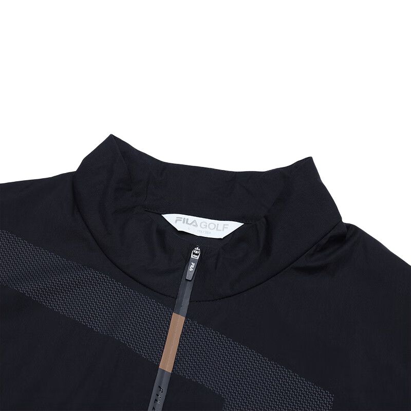 FILA Golf Series Sports Stand Collar Solid Color Long Sleeve Jacket Men jackets Legendary-Blue A11M435702F-NV