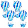 4Pcs Aluminum Film Balloon Hot Air Balloon Shape Bright Colors Standout Centerpiece for Party Wedding Holiday Events