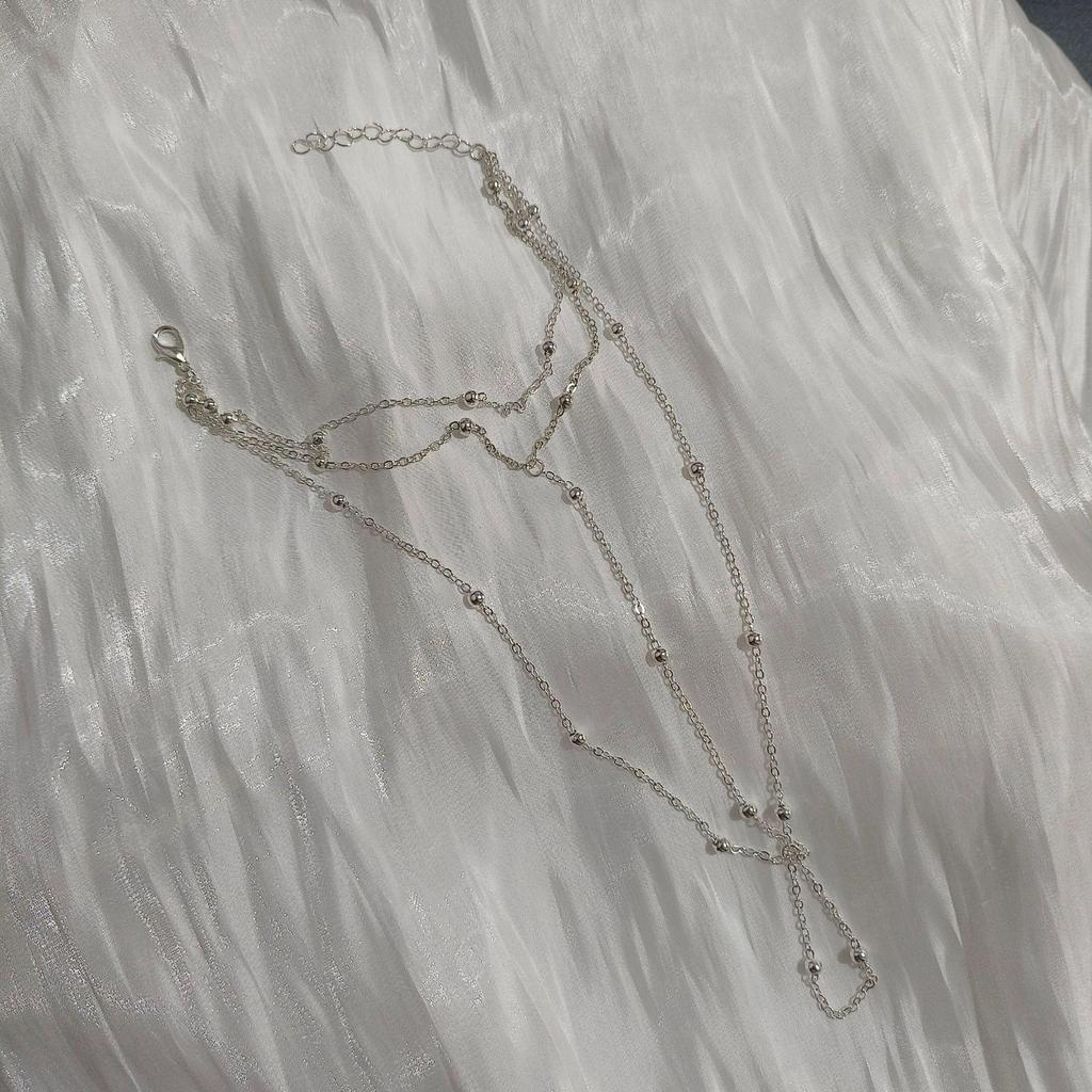 Trendy European & American Women's Metal Ball Bead Anklet - Stylish Alloy Foot Chain Jewelry