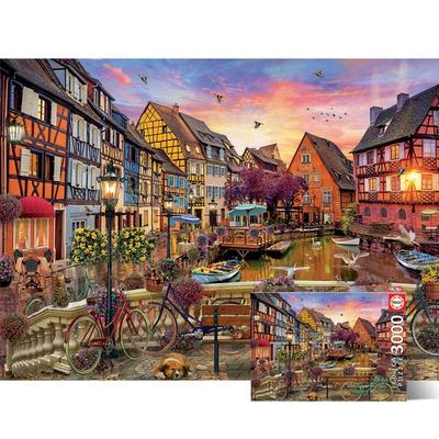 Educa France Colmar Jigsaw Puzzle, Mixed Colors, 3000 Pieces Jigsaw Puzzle, Childrens Games, Educational Toys