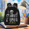 Skull Sarcastic Never Better Skeletons Halloween Backpack Student Boys Girls BookBag Kids School Bag Shoulder Bags for Men Women