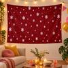 Weihnachtsthema Wandteppich, Xmas Wandbehang, Feiertags-Heim Schlafzimmer Dekoration