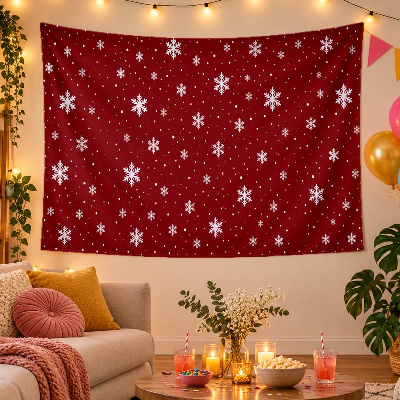 Weihnachtsthema Wandteppich, Xmas Wandbehang, Feiertags-Heim Schlafzimmer Dekoration