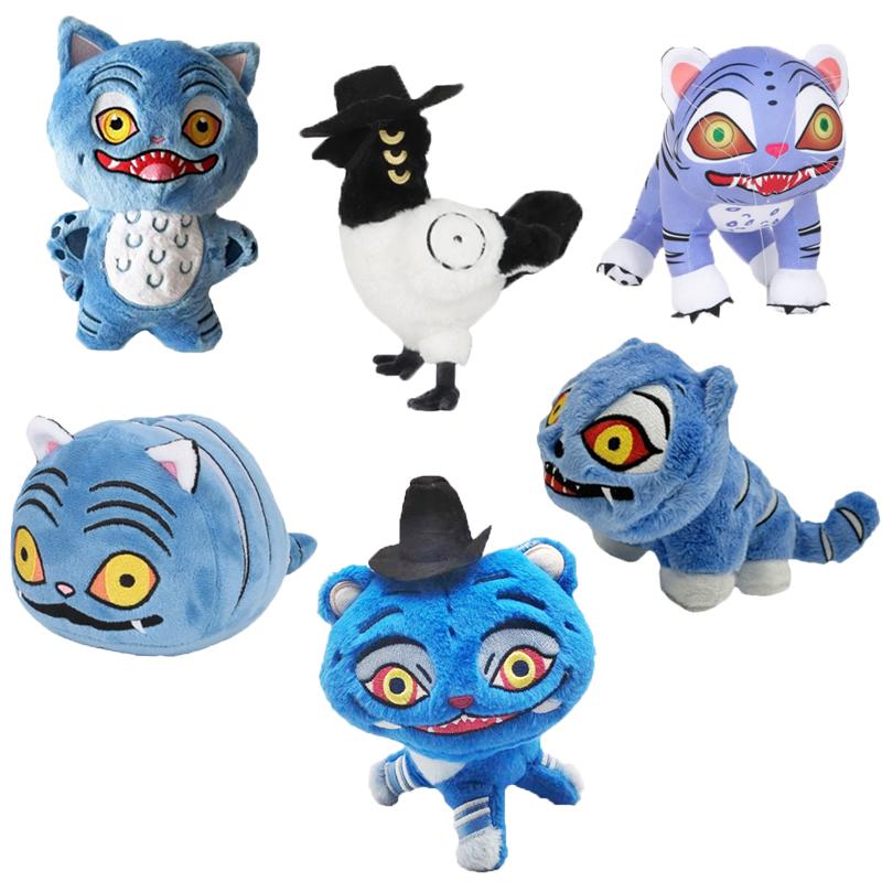 New Tiger Plush Cute Cartoon Bird Plushie Kawaii Anime Stuffed Doll Soft Decor Pillow Toy Gift &For Girl Kids