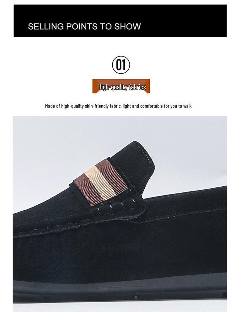 Spring/Summer 2024 Men's Versatile Slip-on Loafers - Casual and Stylish Driving Shoes