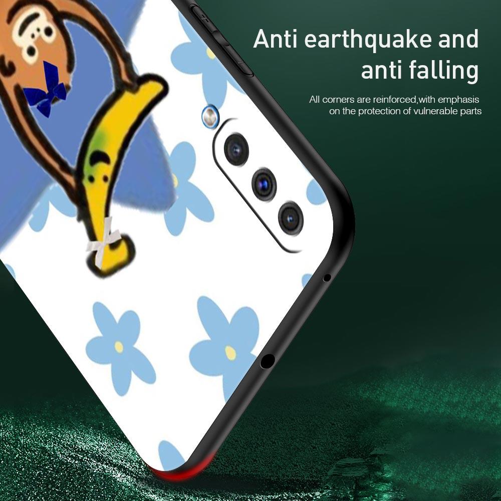 Monkey And Banana Phone Case for Samsung Galaxy A56 A36 A26 A16 A34 A24 A42 A22 A20 A12 A40 A30 A10 5G Soft TPU Cover Shell Bags