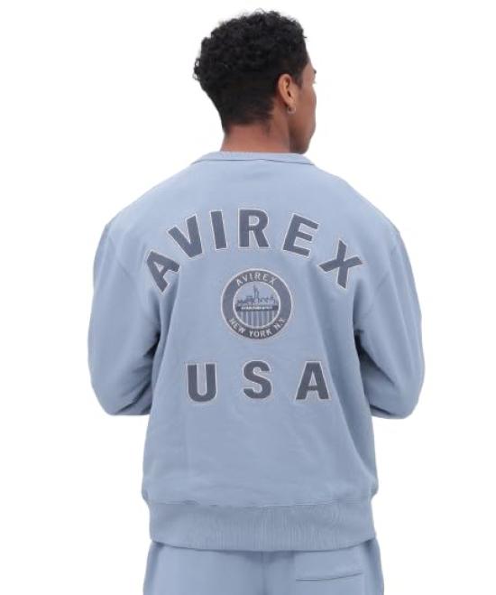 

Avirex NYC Varsity Logo Crewneck Size Sax Sweatshirt, Men s, XL, 391, (Product Code 783-4232003)