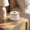 Half-PU Leather Tissue Box Versatile Cylindrical Tabletop