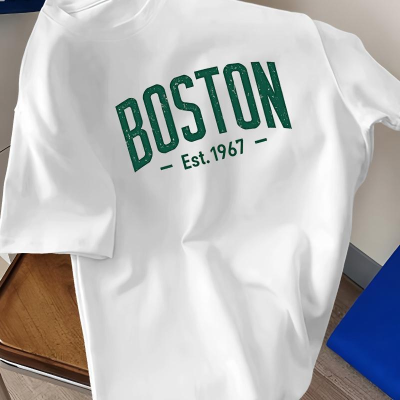 

Retro Sporty T-shirt - Fashion Street Versatile Style XXL сірий