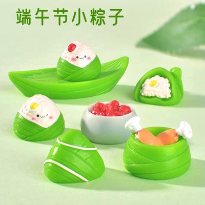 Micro-landscape Ornaments, Dragon Boat Festival Zongzi, Meat Dumplings, Festive Atmosphere Decoration, Tabletop Furnishings, Resin Handicrafts