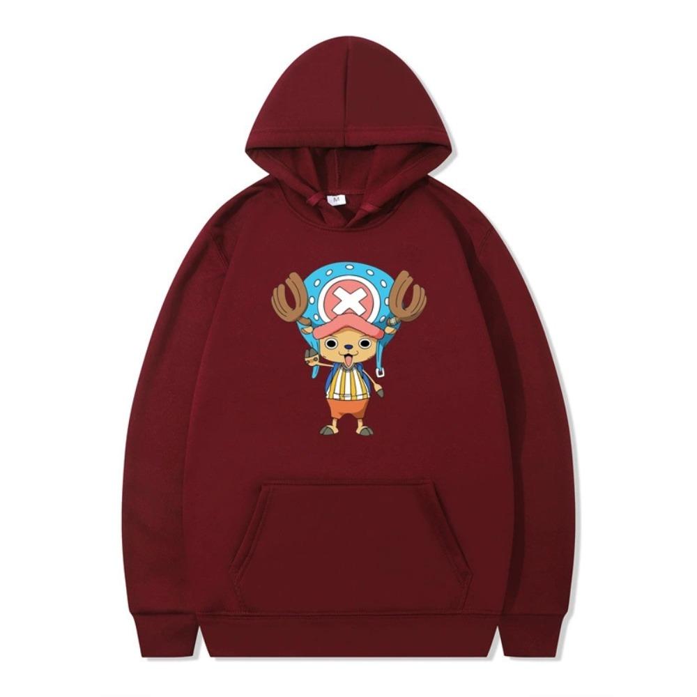 Mens Womens Hoodie ONE PIECE Anime Tony Tony Chopper Hoodies Streetwear Casual Cartoon Printed Hooded Pullover Sweatshirts