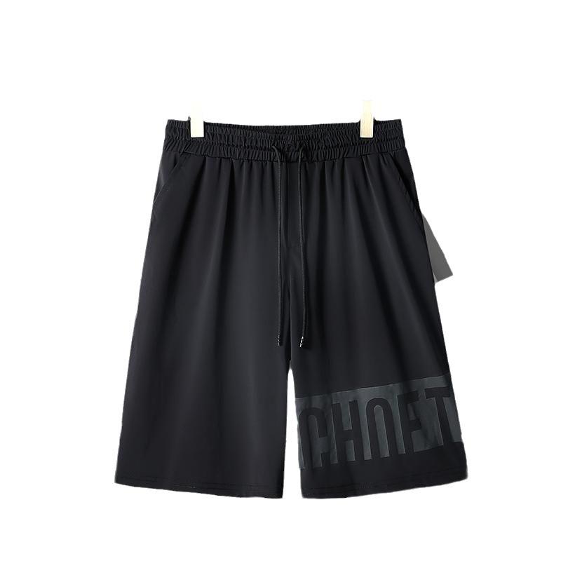 Fat Ice Silk Sports Suit Men's Plus Size Short-sleeved Men's Men's Suit Loose Plus Fat Plus Suit Men