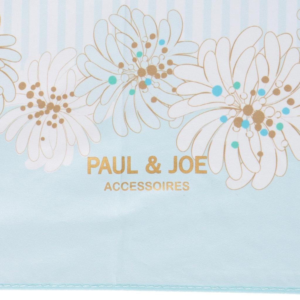 PAUL JOE ACCESSOIRES Umbrella Lightweight Slim Folding Umbrella UV Protection 55cm Striped Chrysanthemum 11116 Pale Sky & (Paul & Joe)