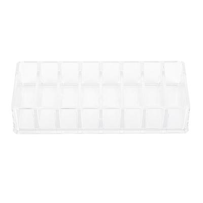 Suport Transparent Acrilic pentru Pensule și Rujuri, Cutie de Birou, Cutie de Depozitare, Organizator