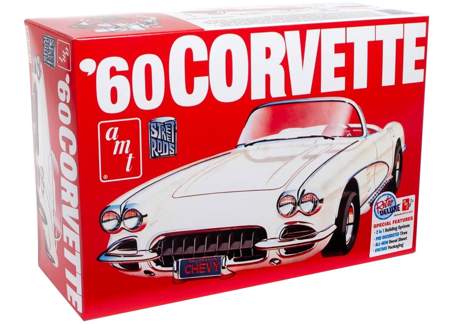 

Platz AMT 1/25 Scale 1960 Chevrolet Corvette Plastic Model Kit AMT1374