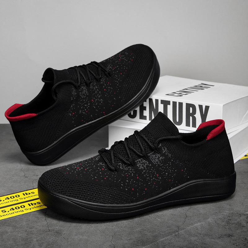 48 large size shoes 2025 spring and autumn new casual shoes men's trend sports writing light flying socks shoes