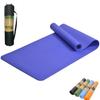 TPE Material Yoga Thick with Storage Training Stretching Pilates 183 X 61cm Mat, (6mm/8mm), Band, Mat, Mat, Mat, (Indic Blue, 183800.8CM)