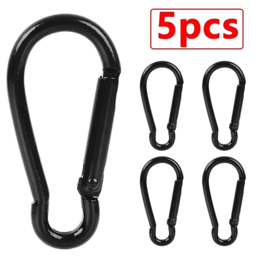 

5pcs Aluminum Zinc Zinc Alloy Gourd Carabiner Keychain Quick Link Gourd Safety Buckle Rock Climbing level 4
