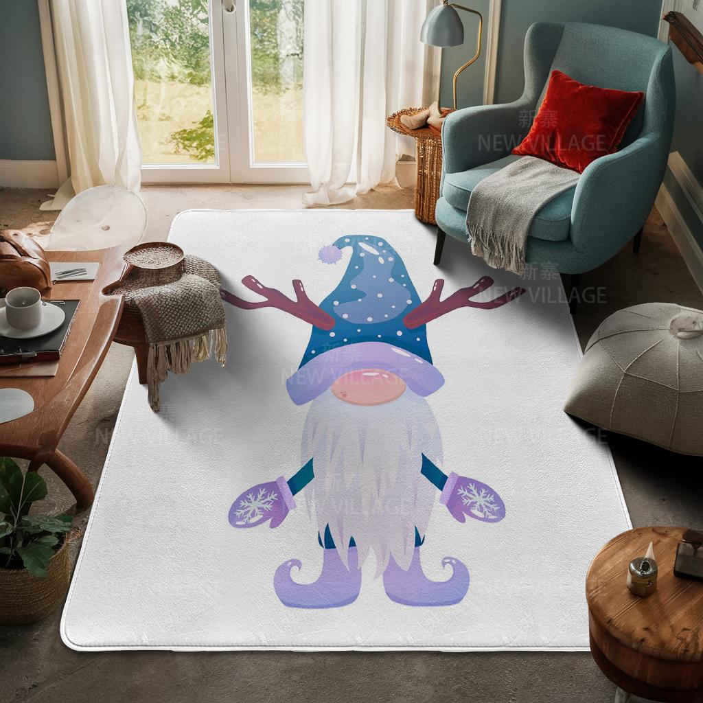 House Entrance Carpet Home Door Mat Living Room Bath Foot Bathroom Non-slip Water Absorption Rugs Bath Merry Christmas Winter