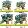 New Children's Car Toy Dinosaurs Transport Car with Dinosaur Large Engineering Vehicle Model Educational Toy Transport Vehicle Toy Boy Girl Gift