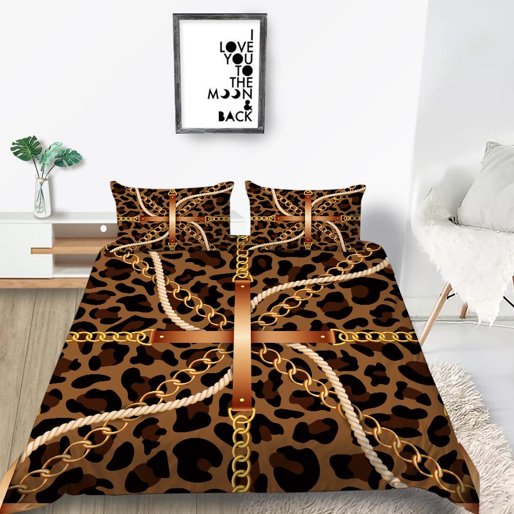 Klasyczna luksusowa pościel Luksusowy nadruk Narzuta na kołdrę Poszewka na poduszkę 2 lub 3 Pełnowymiarowa podwójna tkanina z mikrofibry Miękki, zmywalny zamek błyskawiczny Dekoracja domu