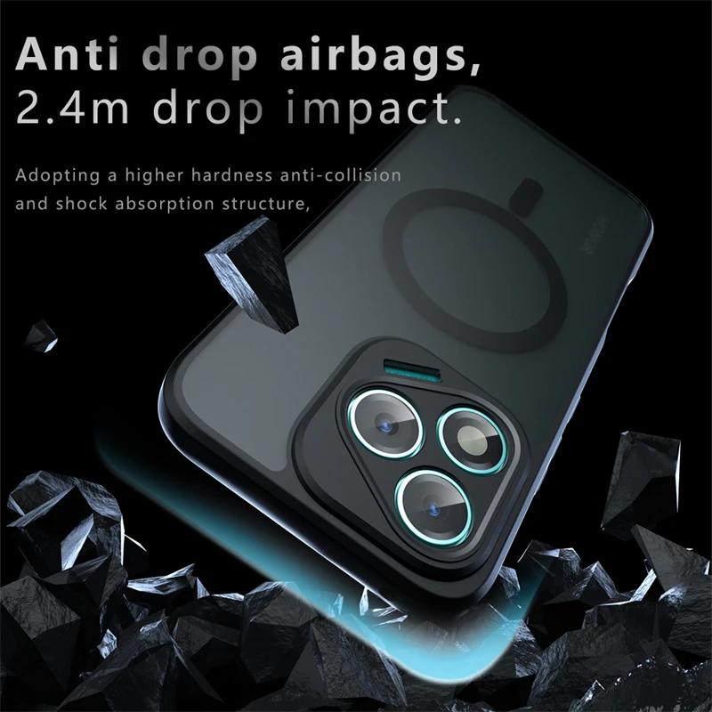 Lemxiee Custodia per Xiaomi POCO X7 Pro Cover,Anti-impronta & Anti-caduta Custodia in silipere flessibile + Acrilico smerigliato per Xiaomi POCO X7 Pro Case