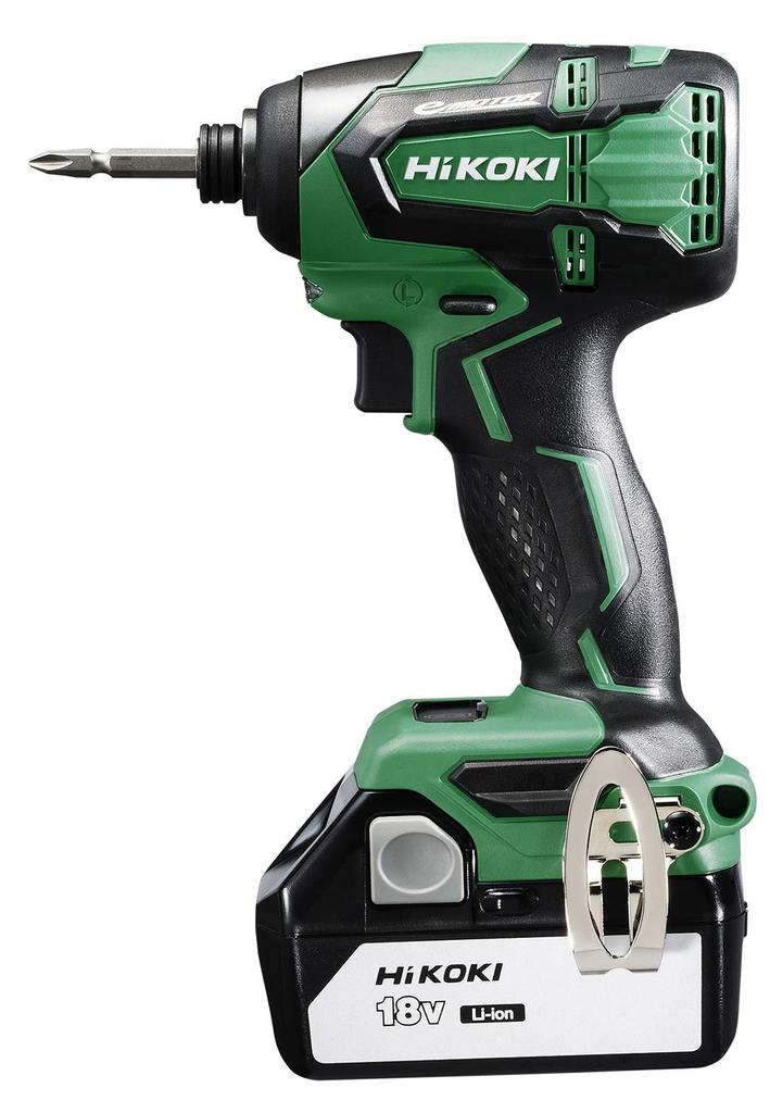 HiKOKI 18V Impact Driver with and Case WH18DB(2SC) Battery, Charger,