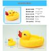 Playful Yellow Duck Bath Toy Set: Mother Duck & Three Ducklings - Soft Rubber Squeeze & Squeak