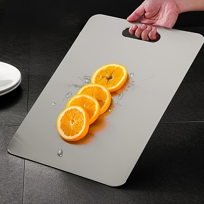 Titanium Cutting Board - Double-Sided Dishwasher Safe, Non-Porous Antibacterial Chopping Board for Kitchen & Outdoor Camping