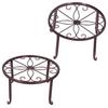 2PCS Plant Stand Flower Pot Potted Holder Indoor Outdoor Planter Supports Rack Office Decor