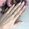 Серебряное кольцо с натуральными бриллиантом 0.05ct (2075721) 2.18 гр. 925 пробы