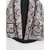 Lapel Printed Short Jacket Women Long Sleeve Warm Pocket Cardigan Coat Thick Autumn Winter Female Street Outwear
