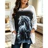 Women's Long Sleeve Pocket T-Shirt Casual Fashion