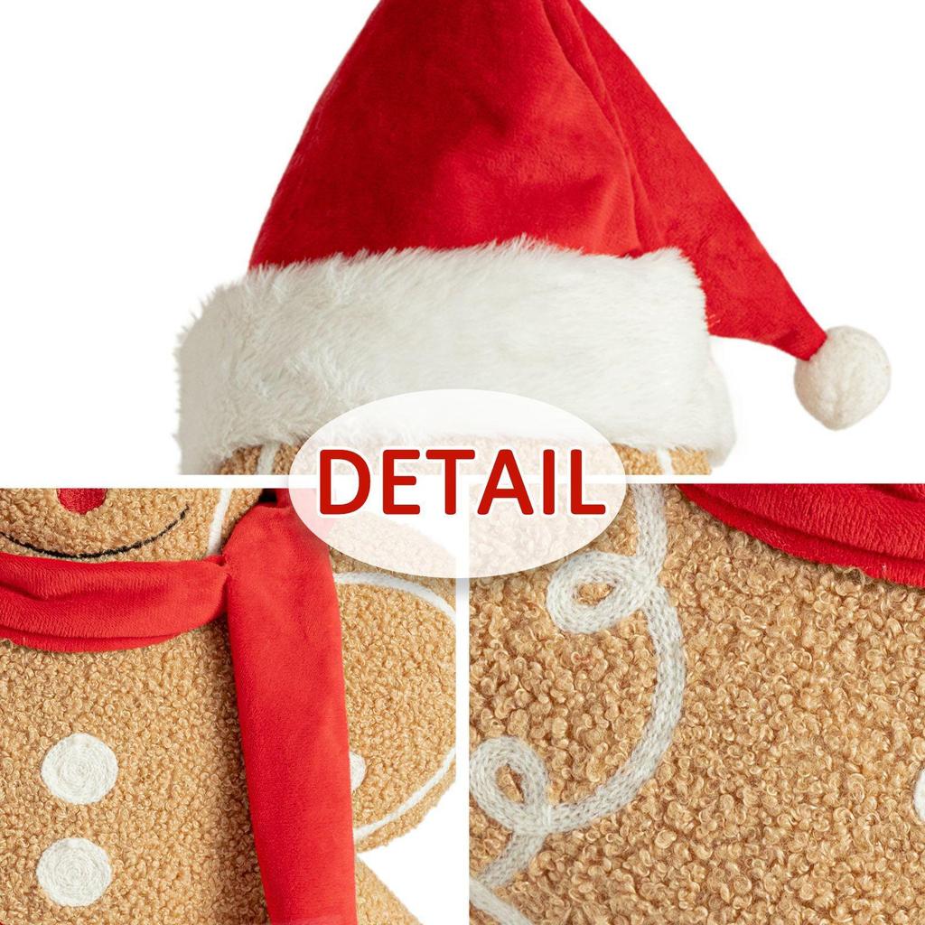 Christmas Gingerbread Man Backrest Pillow & Cushion Decoration